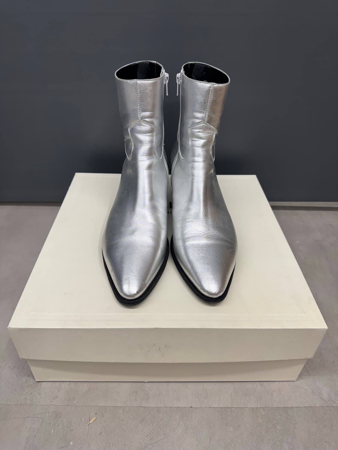 [42]19SS 셀린느 Celine 자크노 60mm 부츠 실버 상품이미지1