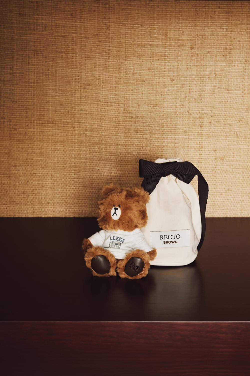 렉토 x 브라운 클래식 키링 인형 빈티지 브라운 상품이미지1