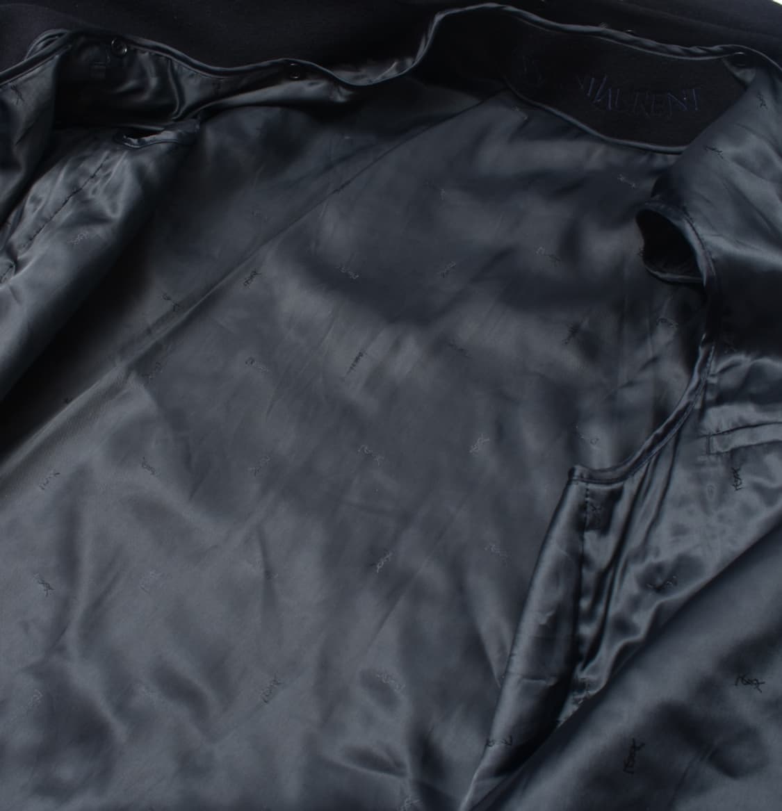 입생로랑 미니멀 로고 캐시미어 혼방 울 코트 100 상품이미지6