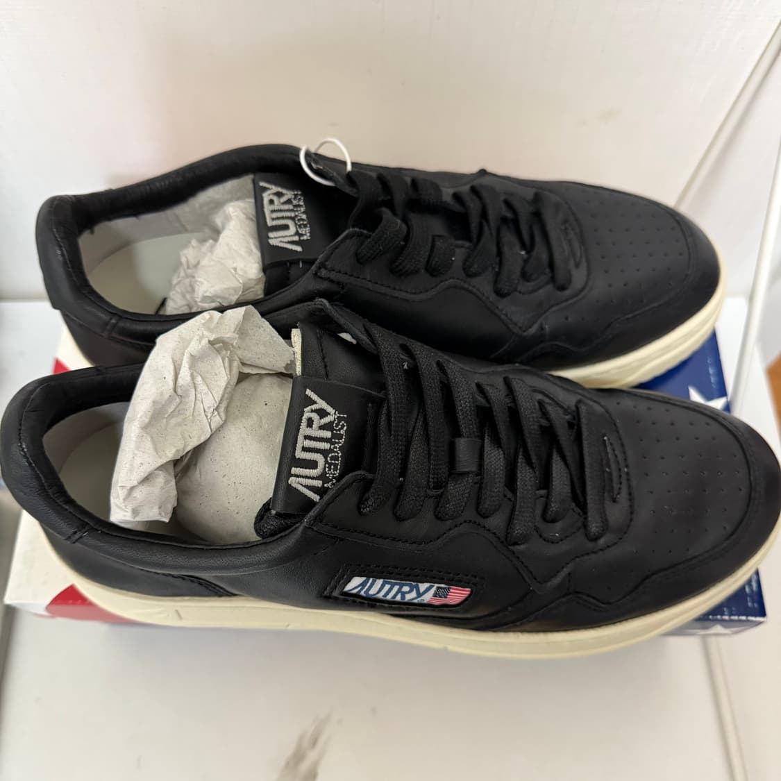 [~12/20까지 할인] 오트리 메달리스트 고트스킨 블랙 상품이미지5