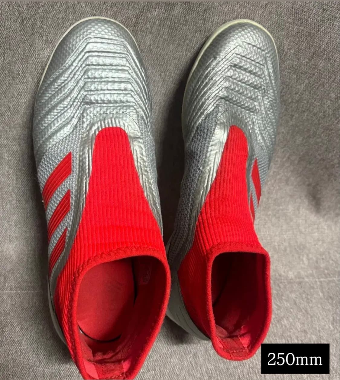 아디다스 프레데터 풋살화 실버/레드 250 상품이미지2