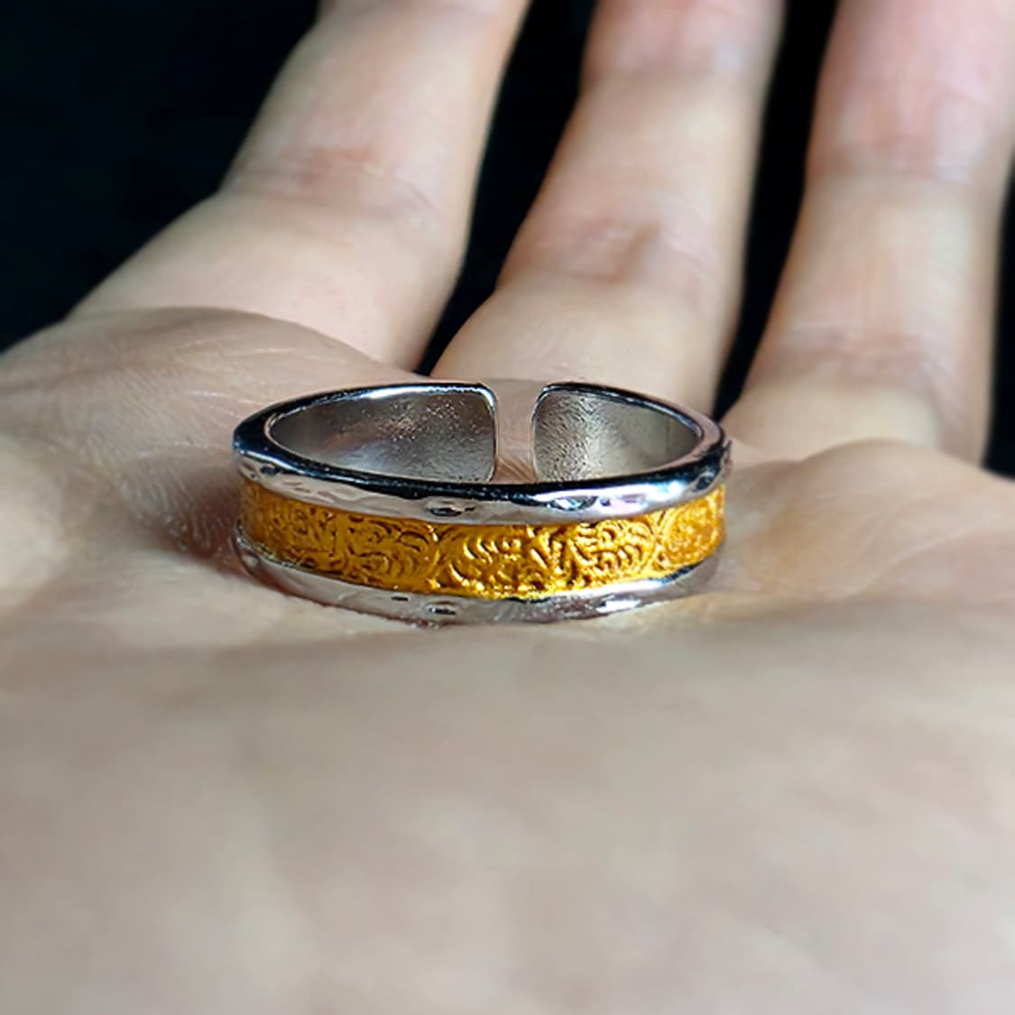 Velmor 실버 남자 엔틱 빈티지 명품 고대 문양 반지 상품이미지5
