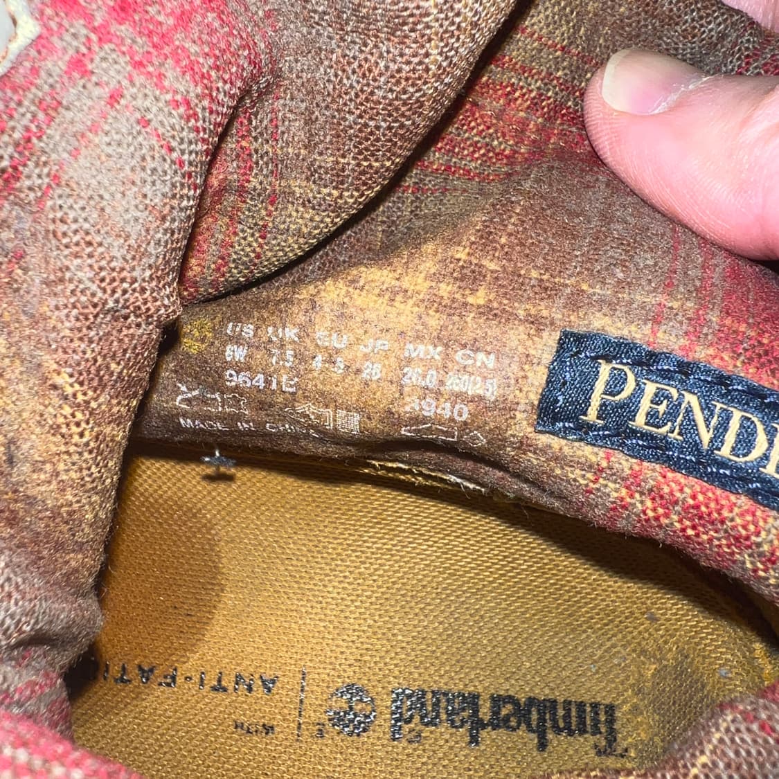 팀버랜드 롤탑 펜들턴 부츠 상품이미지8