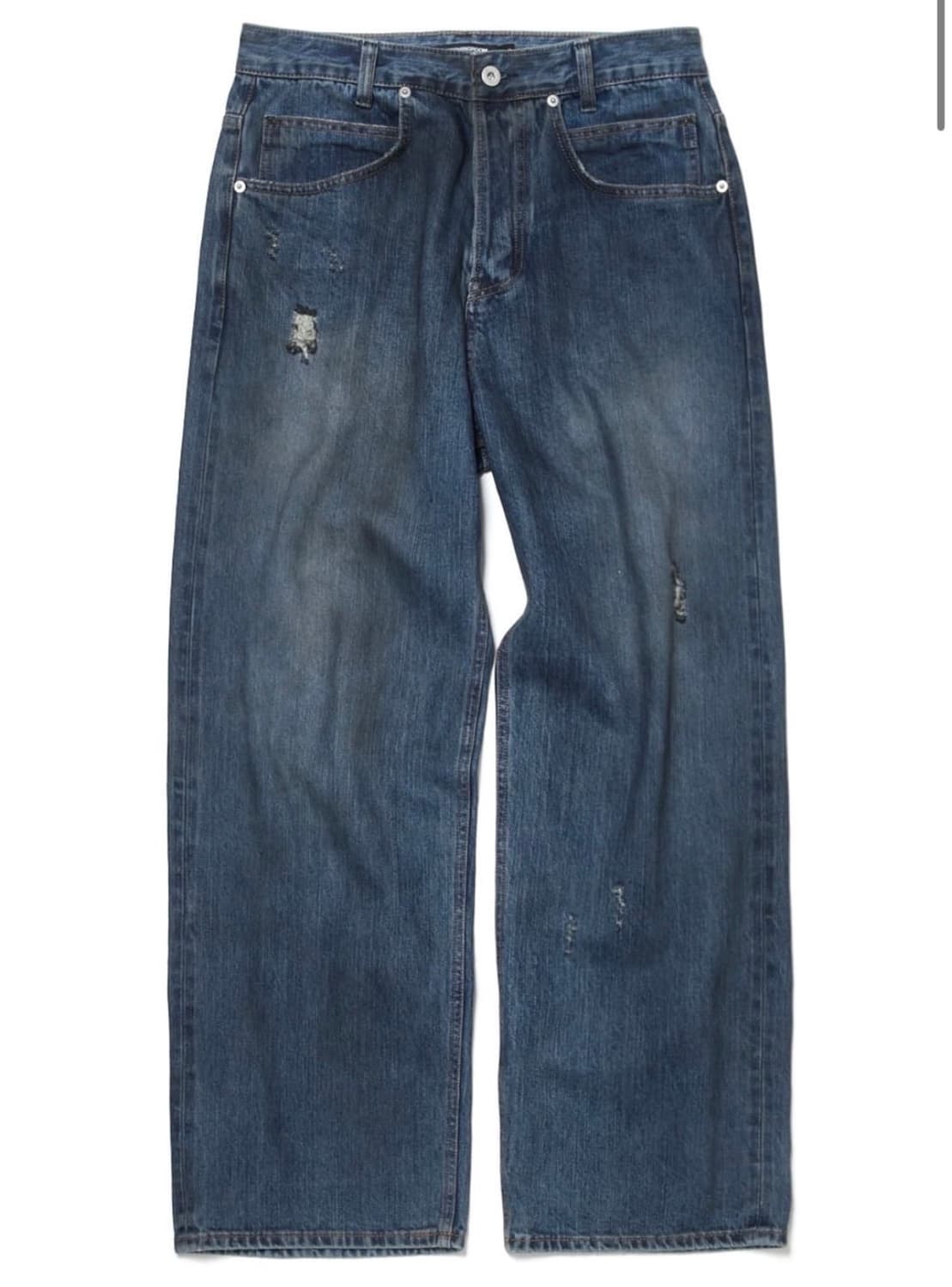 3구매) 해칭룸 셀비지 데님 더스티 블루 3 상품이미지1