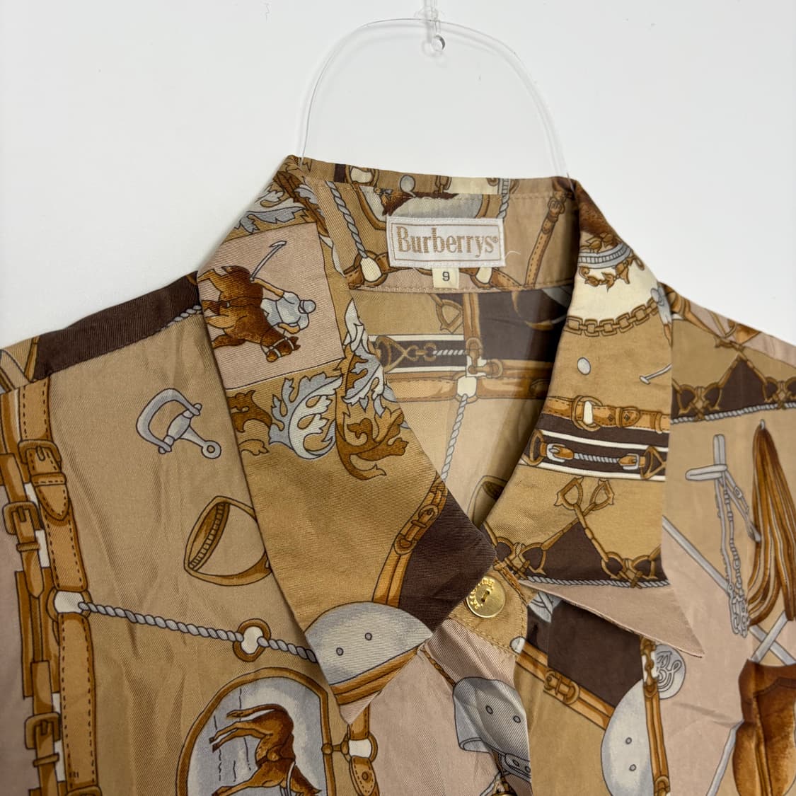 버버리 패턴 실크 셔츠 상품이미지2