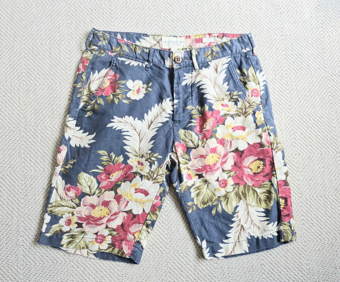 폴로 데님앤서플라이 블루 플로럴 쇼츠 30 상품이미지2