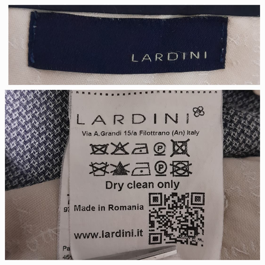 이태리 LARDINI 스트레치 코튼팬츠 50/34" 상품이미지8