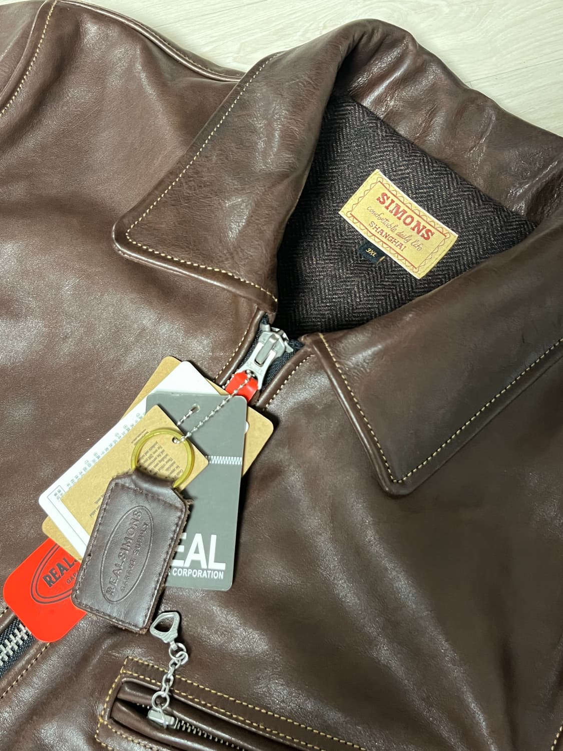 리얼 시몬스(real simons) 말가죽 자켓 팝니다. 상품이미지3
