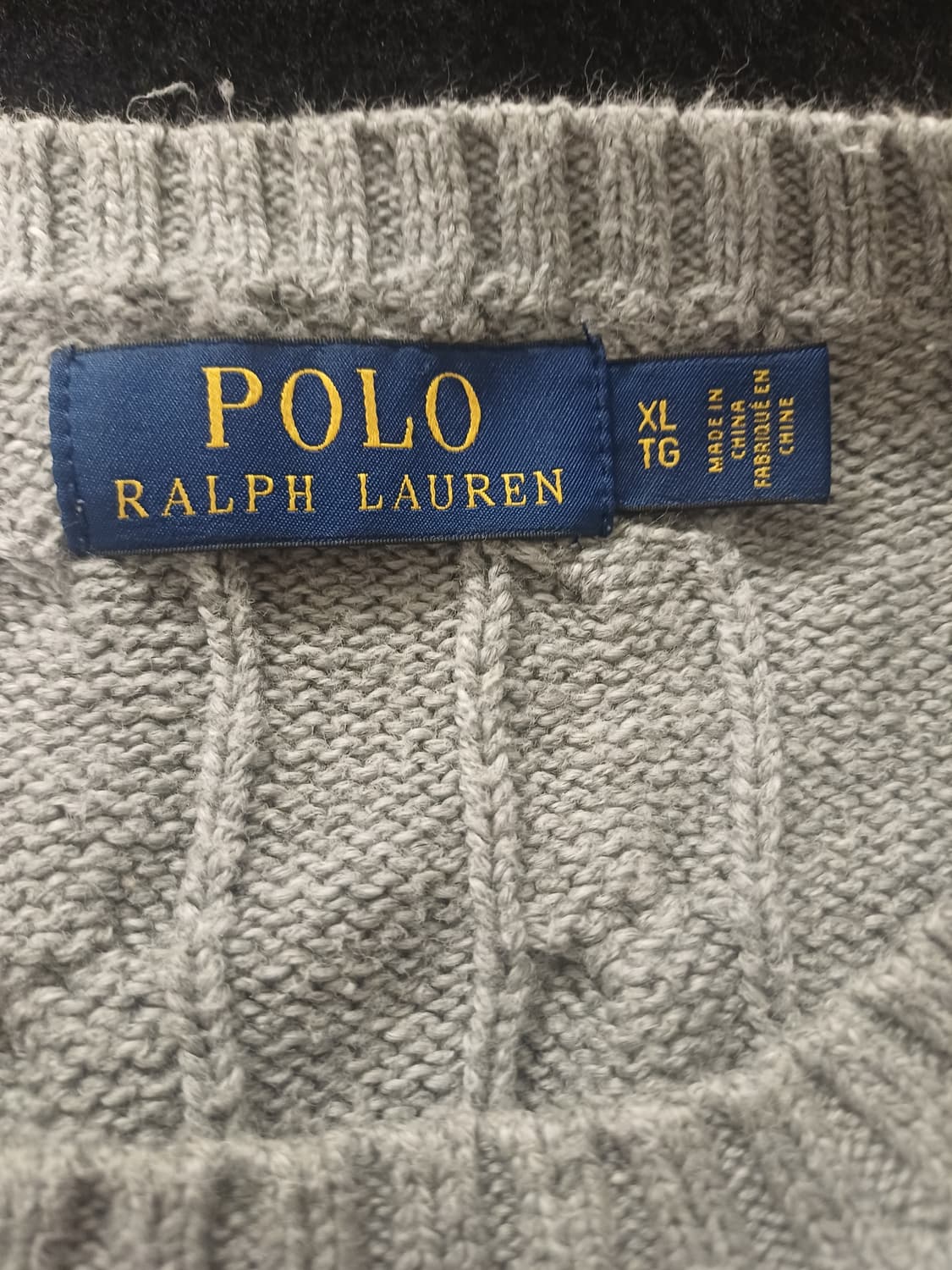 폴로 랄프로렌 코튼 케이블 니트 (그레이/XL/105-110) 상품이미지4