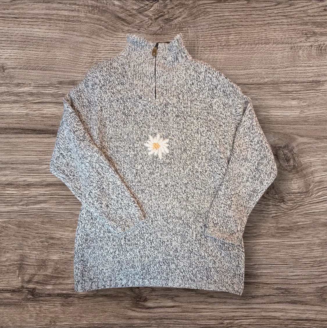 티롤 오스트리아 하프집업 울 니트 상품이미지1