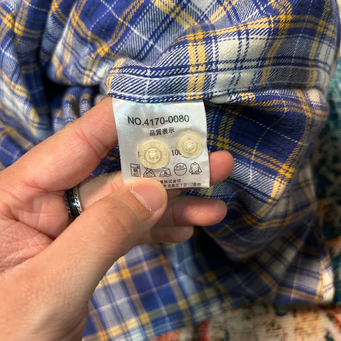 [L] 90s 컨버스 타탄체크 셔츠 상품이미지6