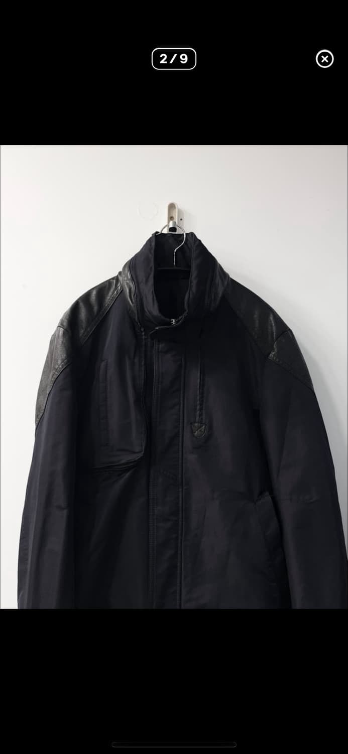 솔리드 옴므 바람막이 레더 레글런 자켓 상품이미지2