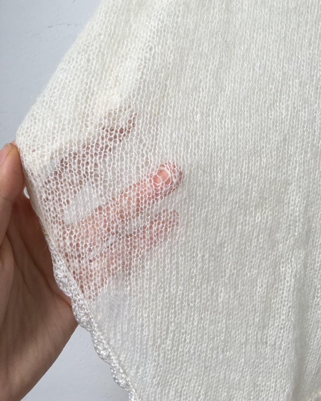 Ornament beads point woolen knit top 상품이미지6