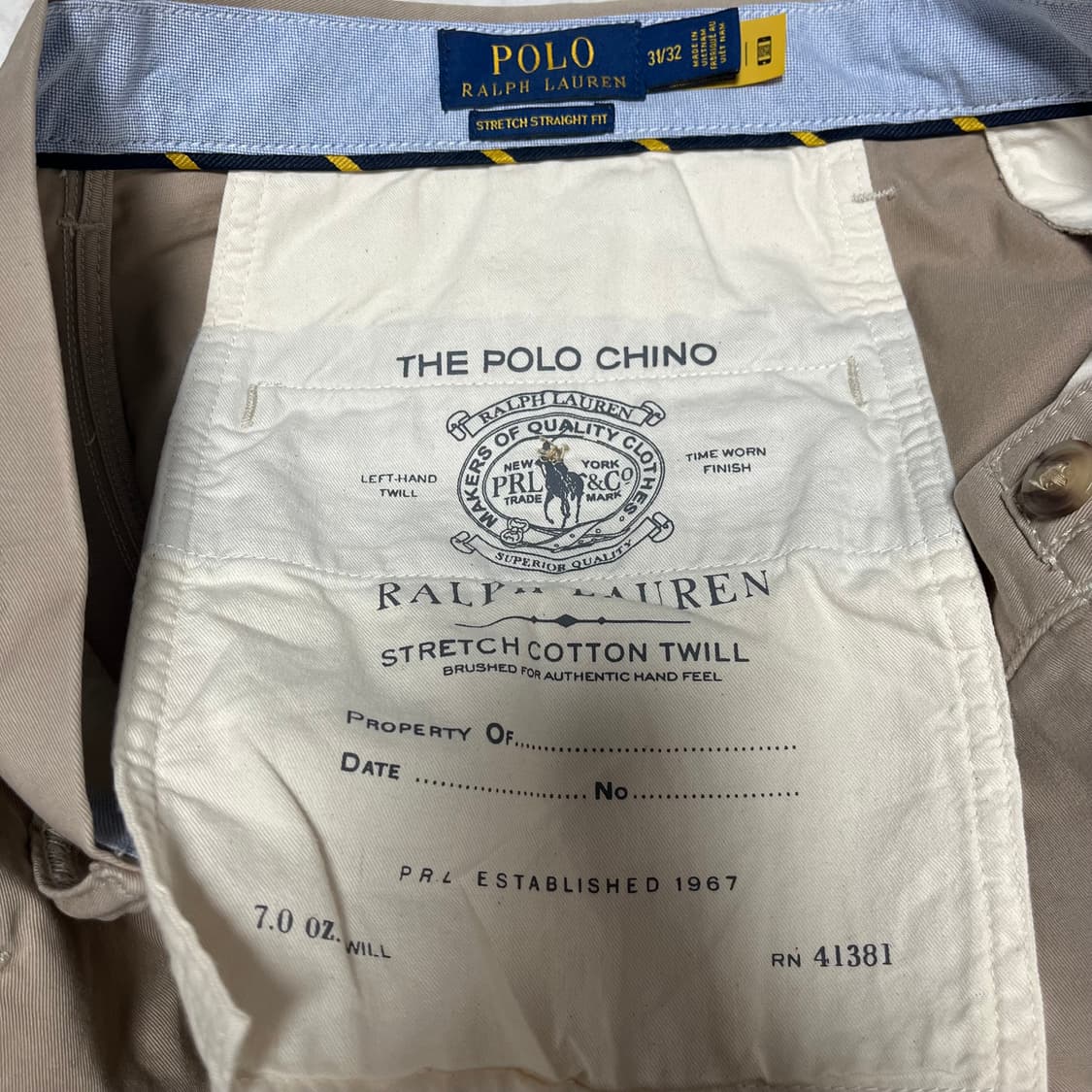 폴로 스트레치 스트레이트핏 치노 POLO 31/32 상태 사진과 같이 좋 상품이미지4