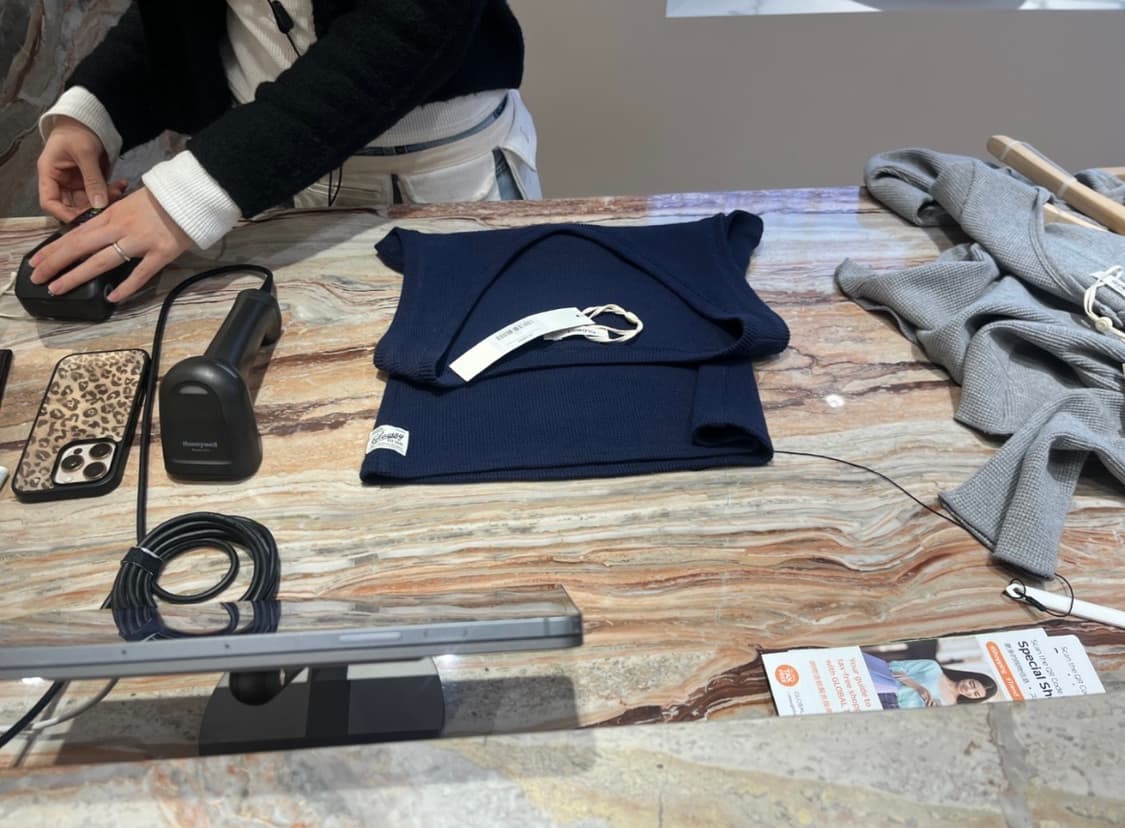 glony 글로니 로키 와플 슬리브리스 탑 상품이미지3