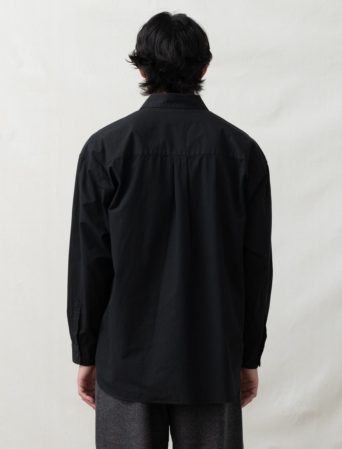 스틸바이핸드 가먼트다이 셔츠 블랙 48 상품이미지3