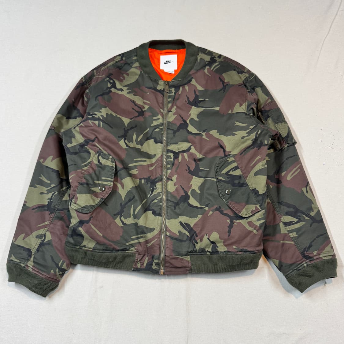 XL) 나이키 카모 우븐 MA-1 플라이트 자켓 항공점퍼 상품이미지1