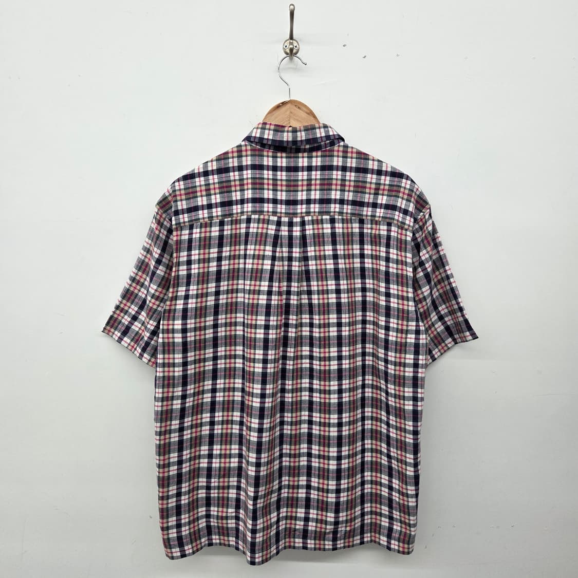 컨버스 체크 반팔 셔츠 남성L 상품이미지6