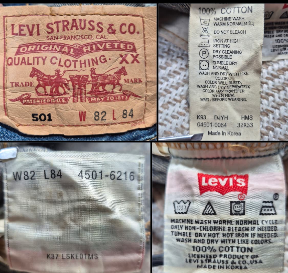 리바이스 90s 국산 501 ( p1 ) 상품이미지5