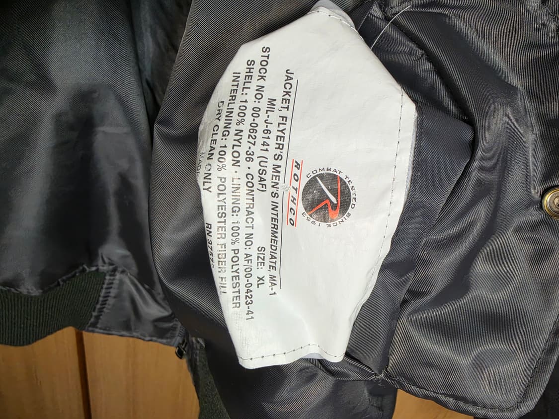 로스코 ma1 항공자켓/xl 상품이미지4