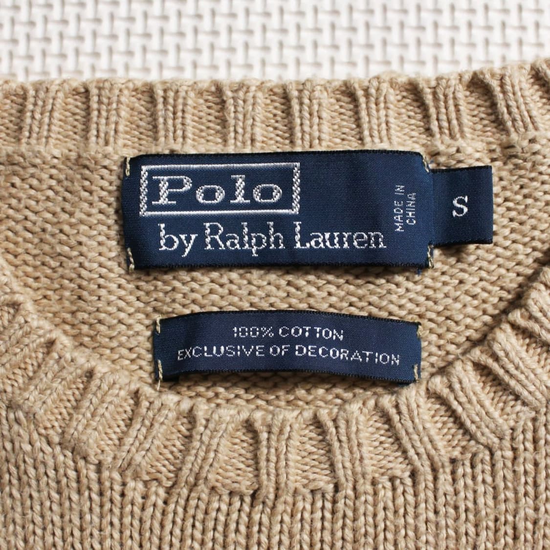 Polo 폴로 랄프로렌 베이지 라운드 니트 상품이미지5