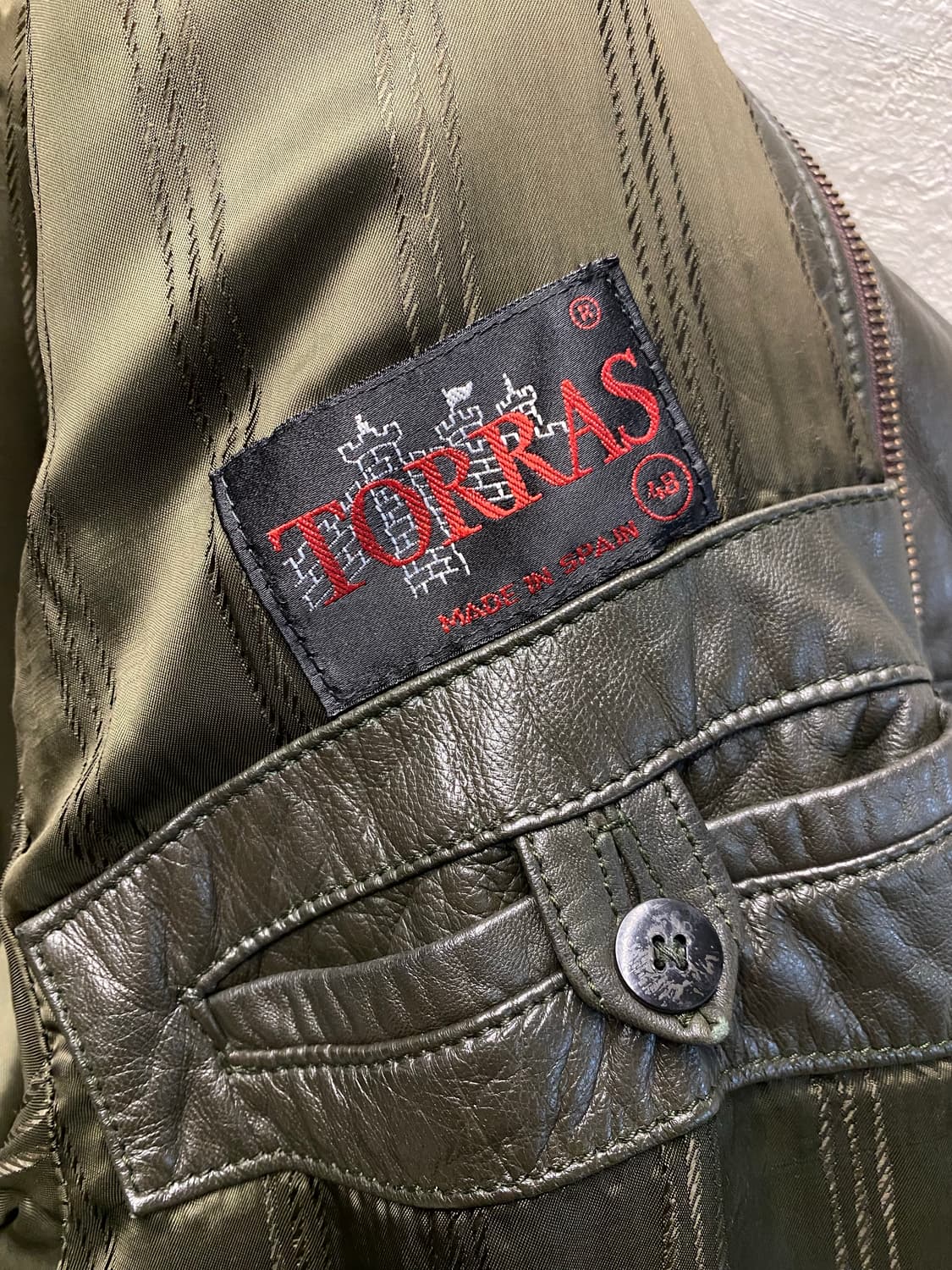 [48] 90s Torras 브라운 양가죽 레더자켓 상품이미지8