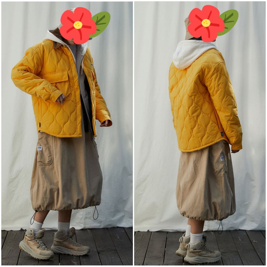 아웃도어프로덕츠 퀼팅 패딩 셔츠 셔켓 점퍼(100) 상품이미지9