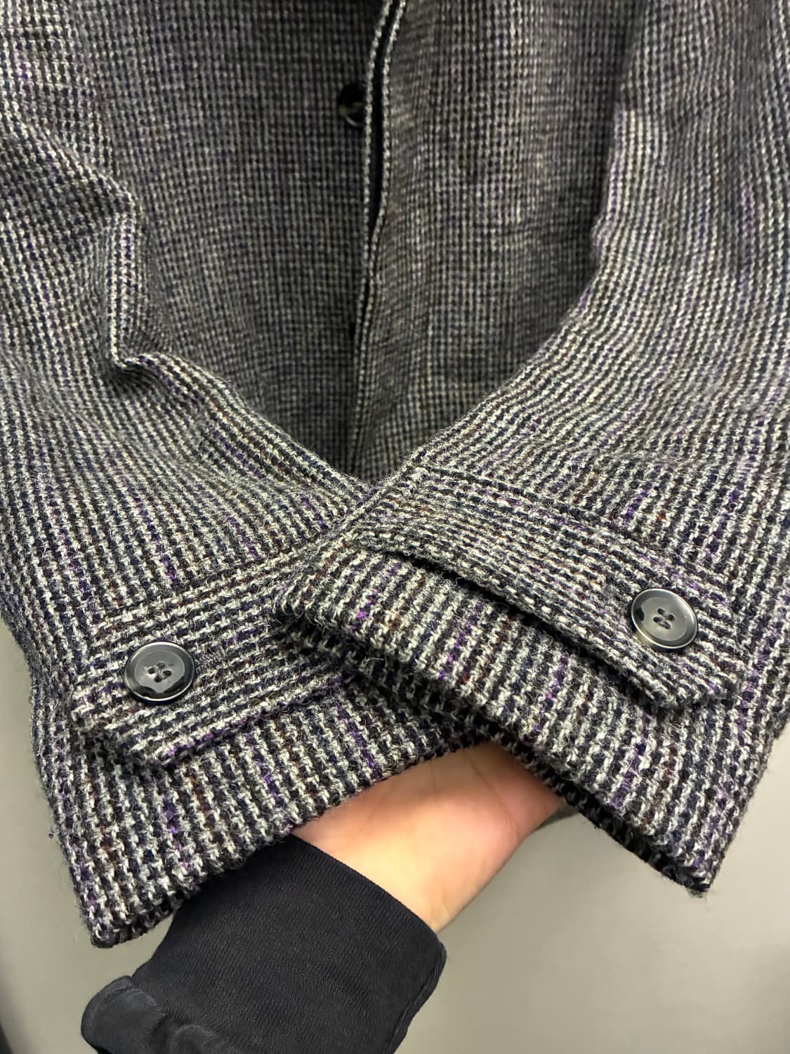 (S/97)APC 아페쎄 해리스트위드 울 하운드투스 싱글코트  상품이미지4