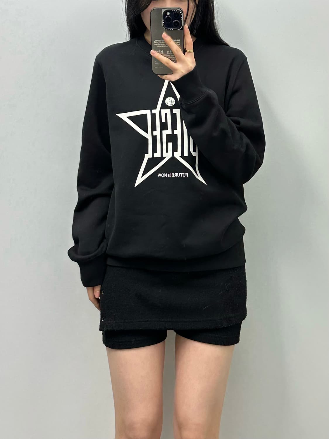 디젤 스타 블랙 맨투맨 상품이미지1