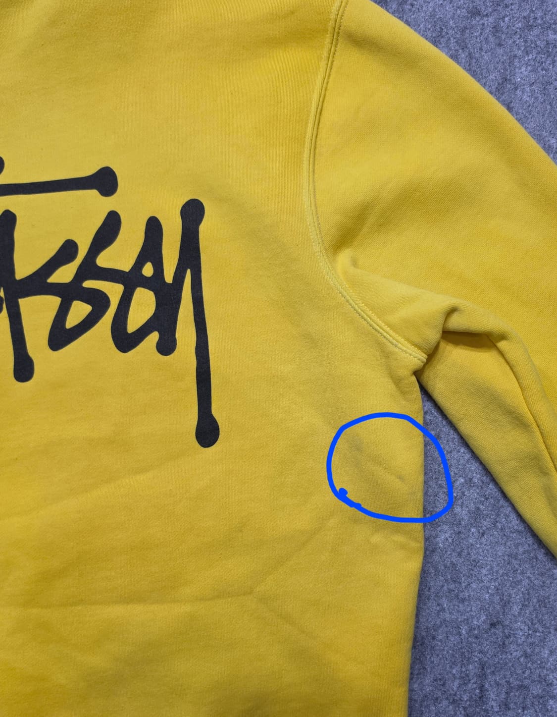 스투시 빈티지 베이직 스탁 백 빅로고 후드티 S 상품이미지6