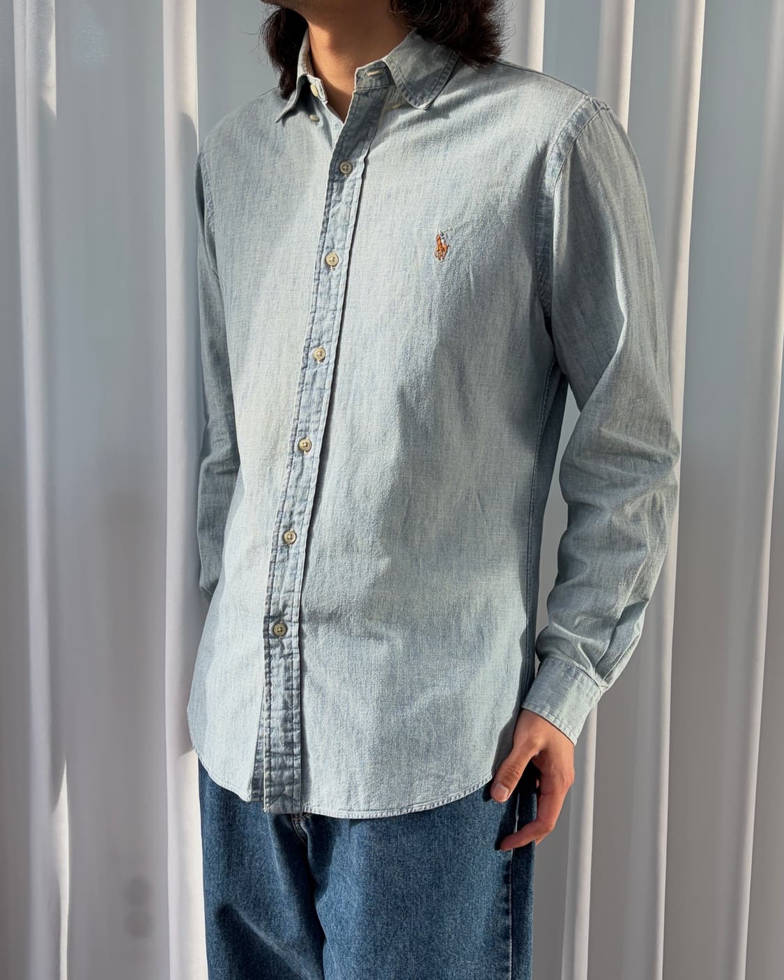 [M]폴로 랄프로렌 샴브레이 데님 셔츠 상품이미지1