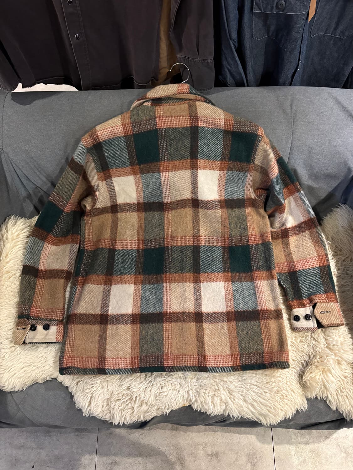 Melton usa 체크 셔츠 자켓 상품이미지4