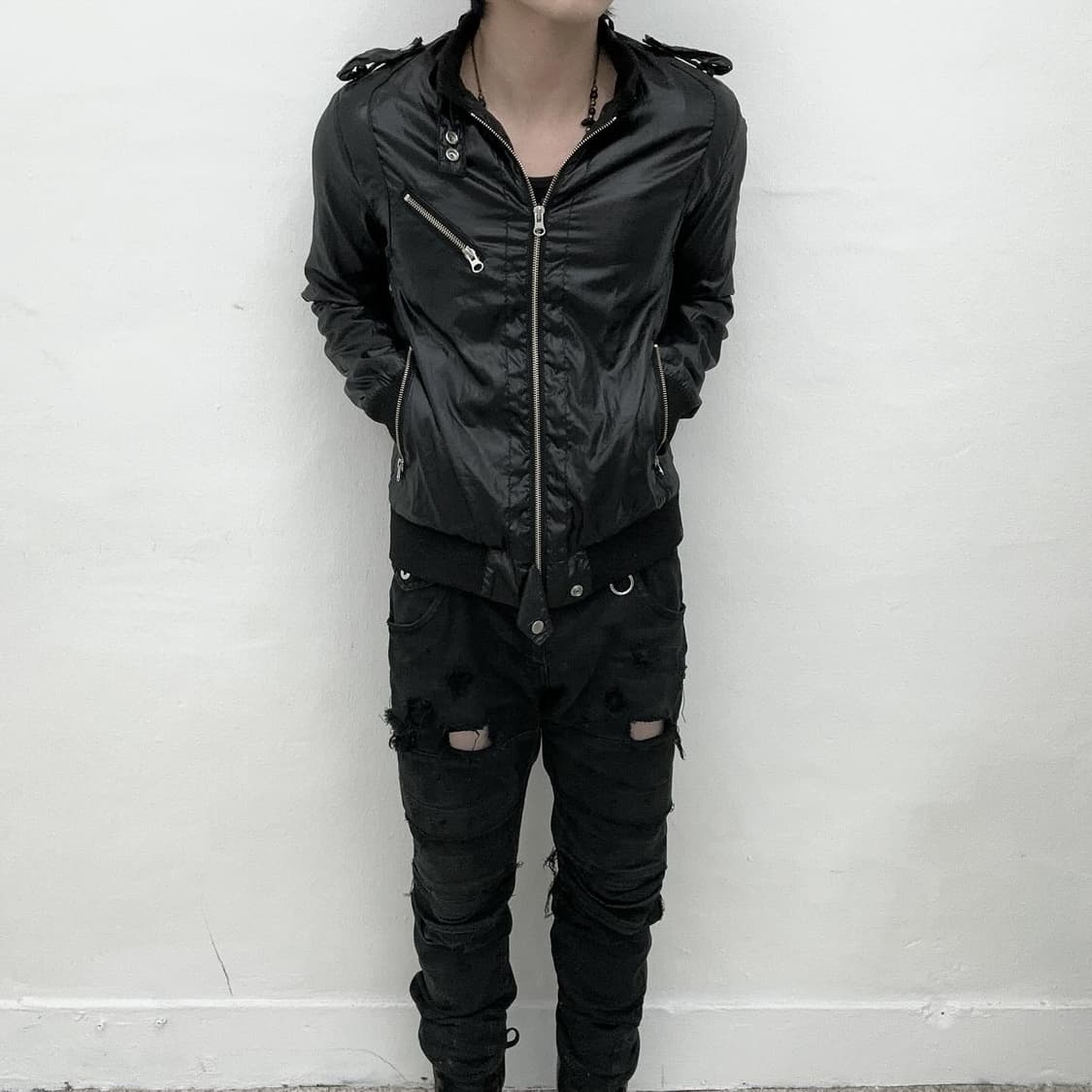 Active wind breaker black jacket 상품이미지2