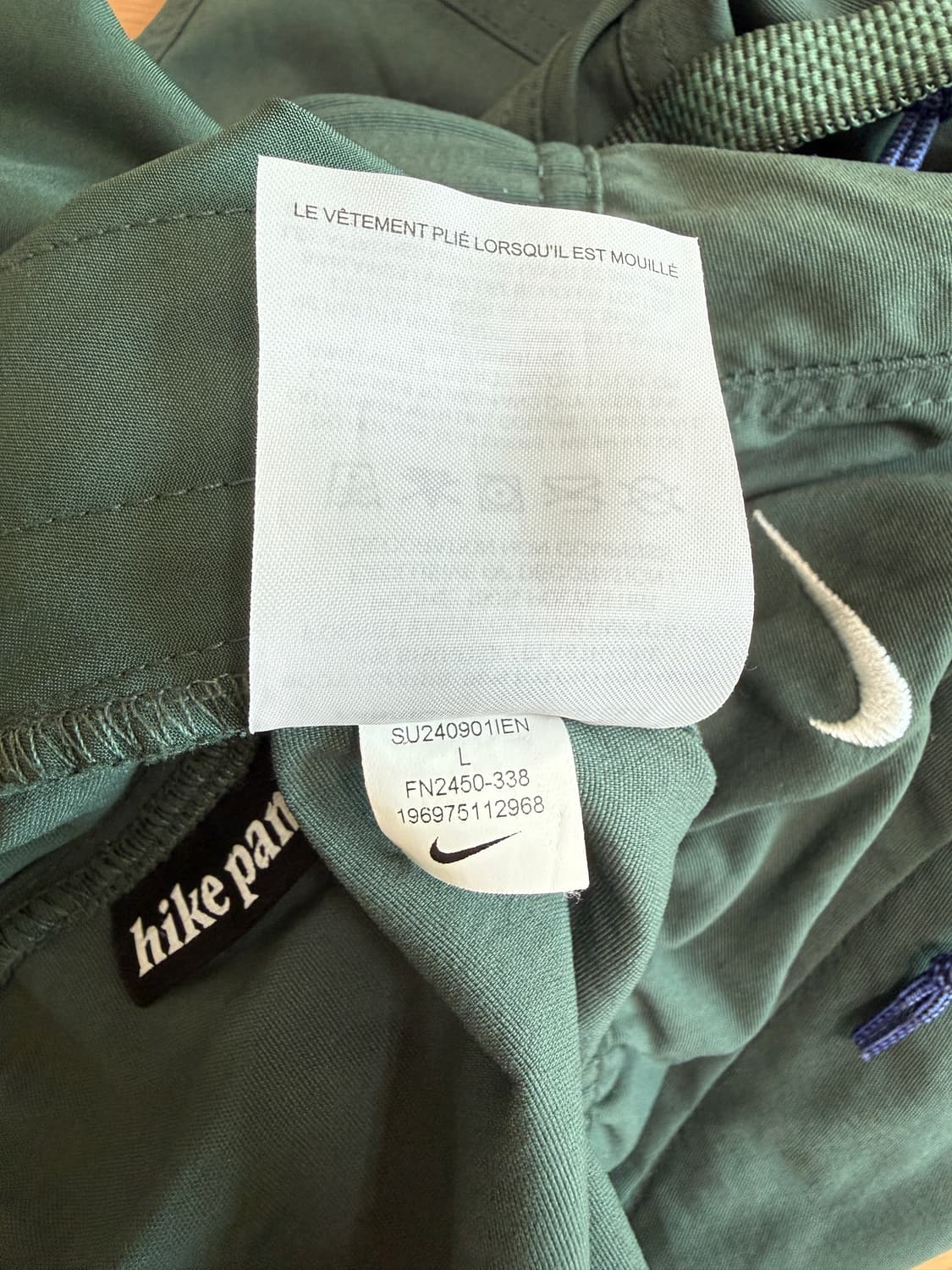 [L] 나이키 acg UV 하이킹 팬츠 그린 (fn2450-338) 상품이미지6