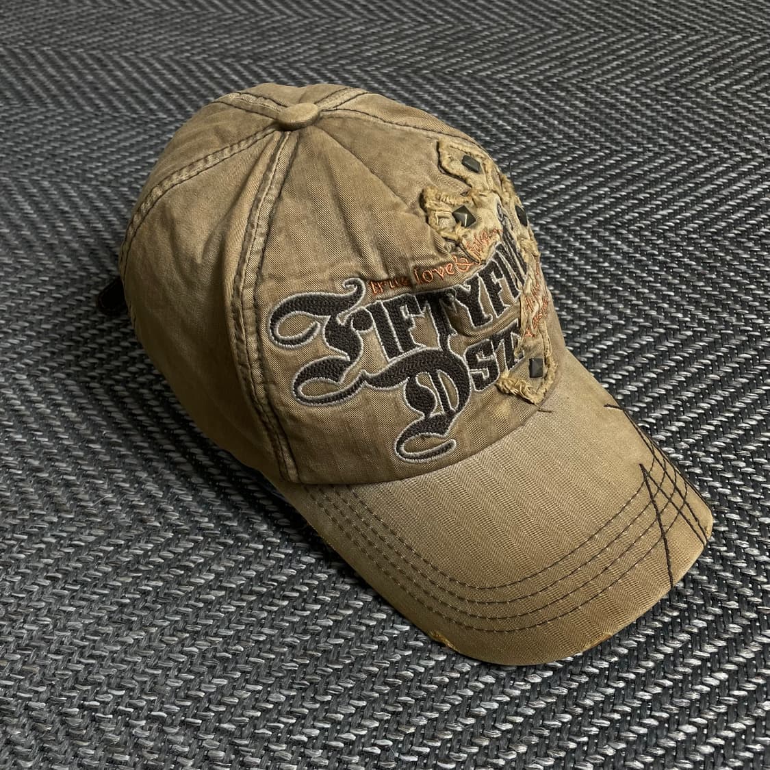 USA berkeley y2k 패치워크 볼캡 브라운y 4852 상품이미지3