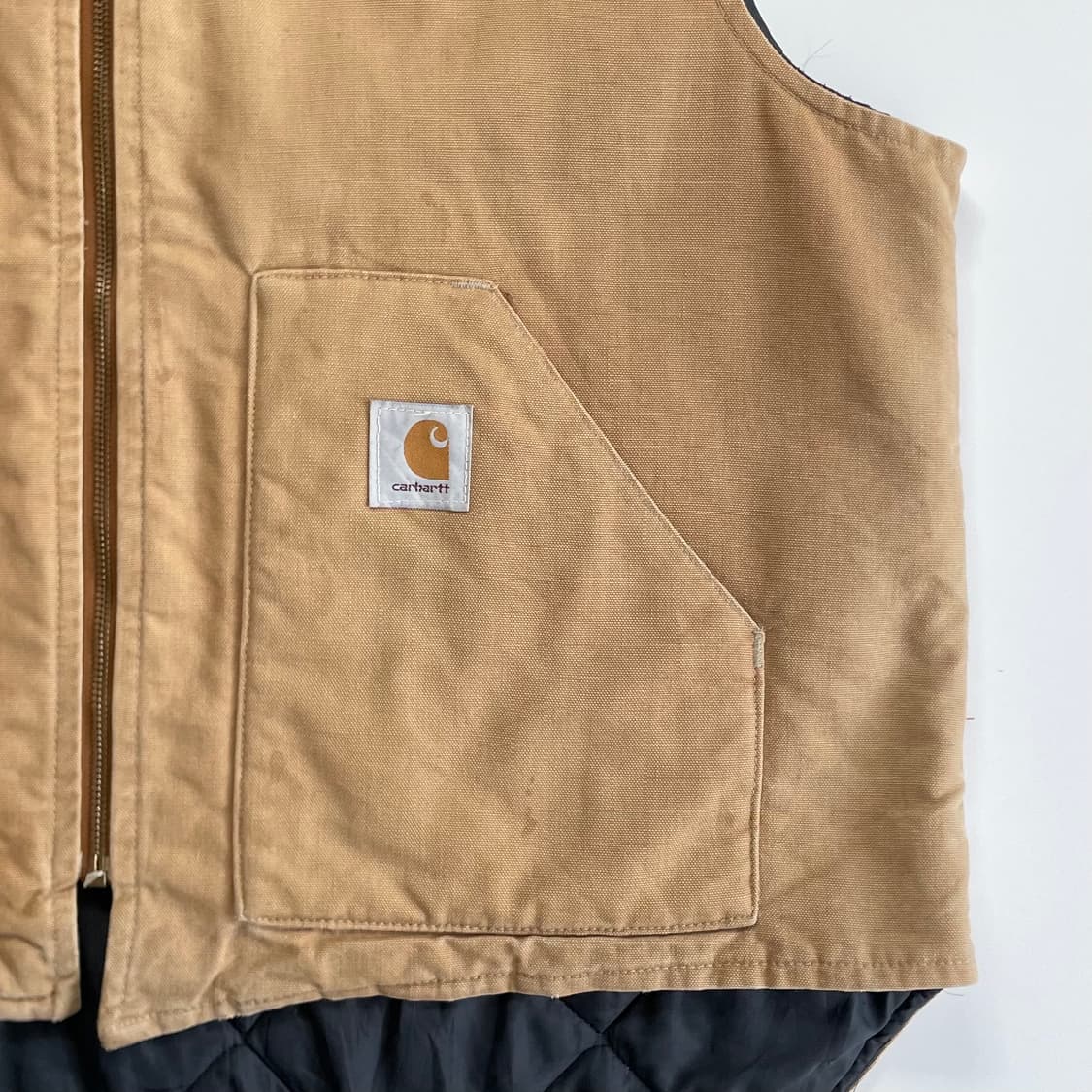 Carhatt  칼하트 og 구버전 샌드스톤 베이지 베스트 자켓 상품이미지3