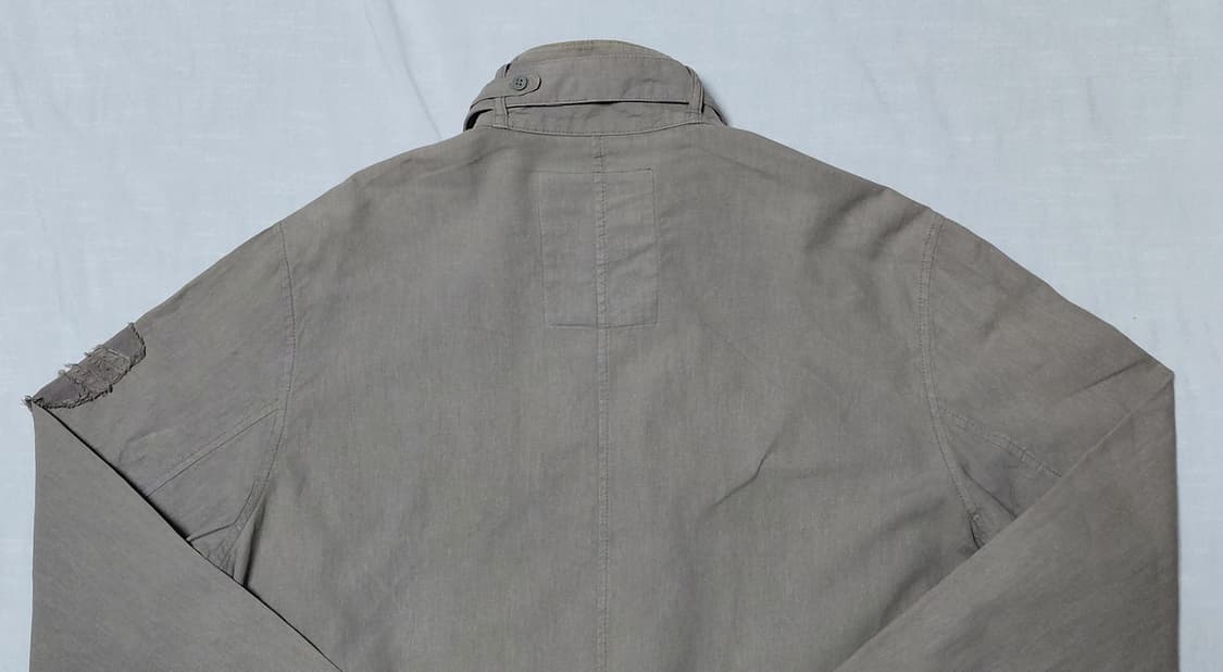 [L] 캉골(KANGOL) 린넨 혼방 빈티지 필드 재킷 (베이지/그레이) 상품이미지10