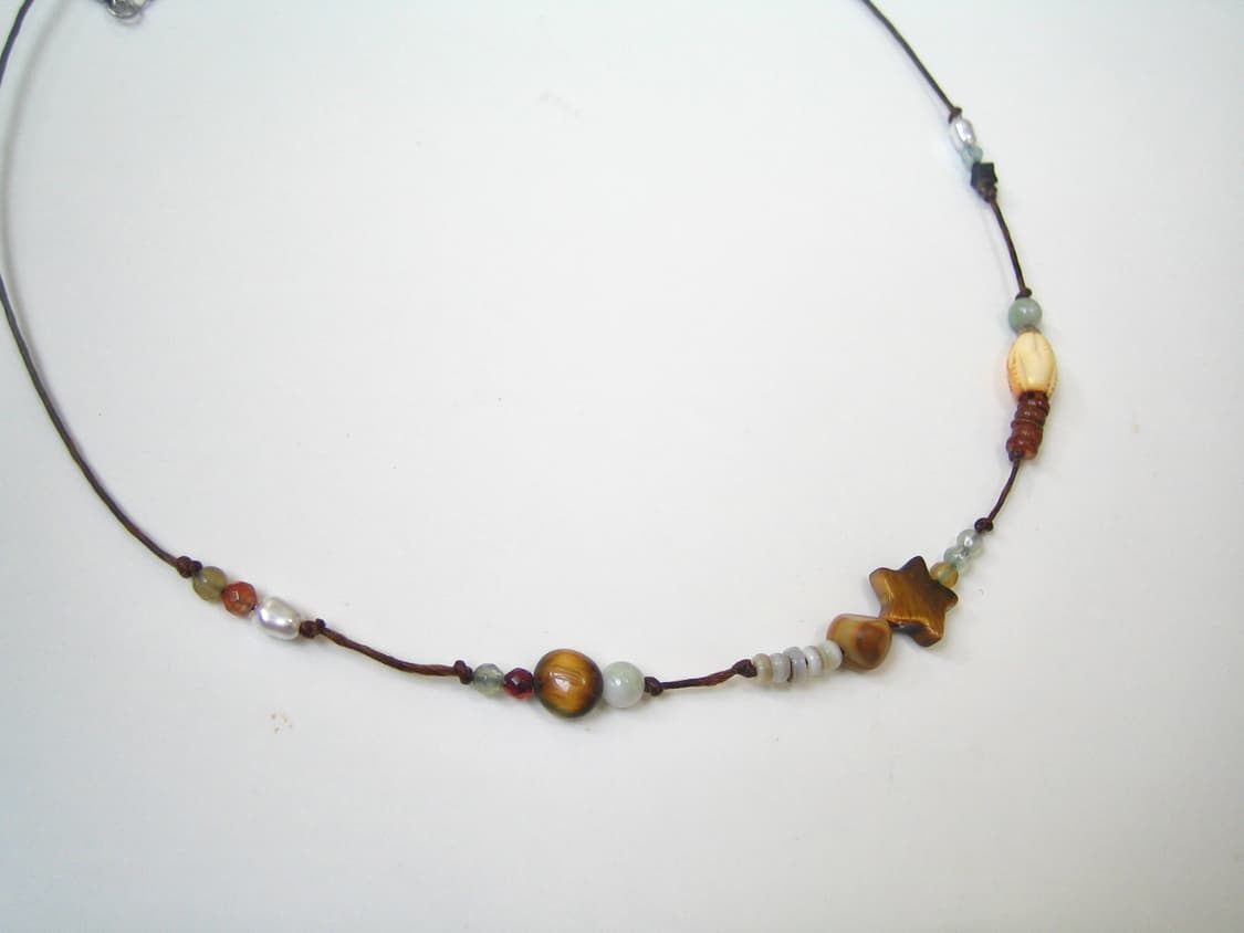 autumn shower necklace 어텀 샤워 핸드메이드 목걸이 상품이미지3