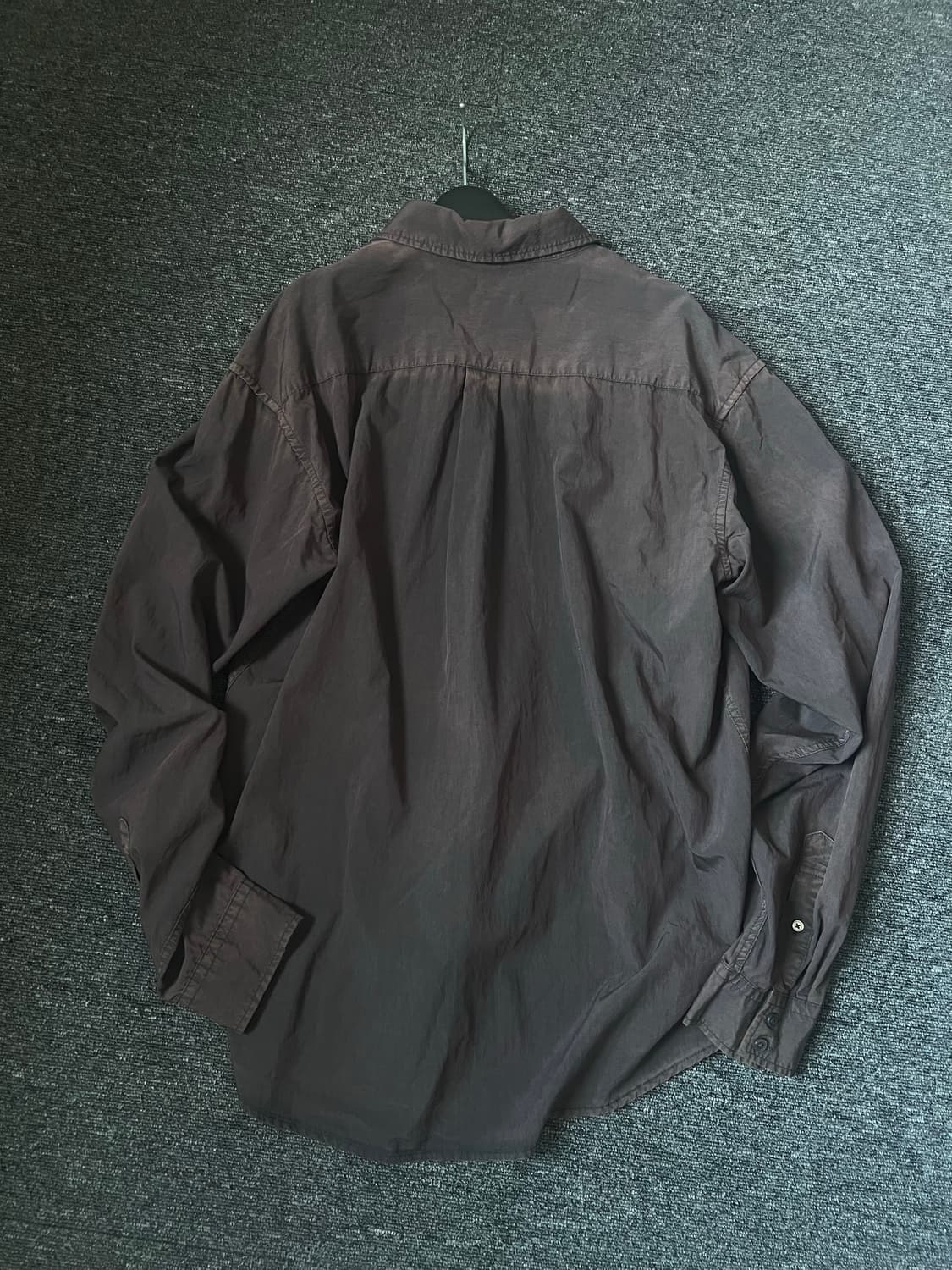 Hatchingroom rana shirt over dyed brown 상품이미지6