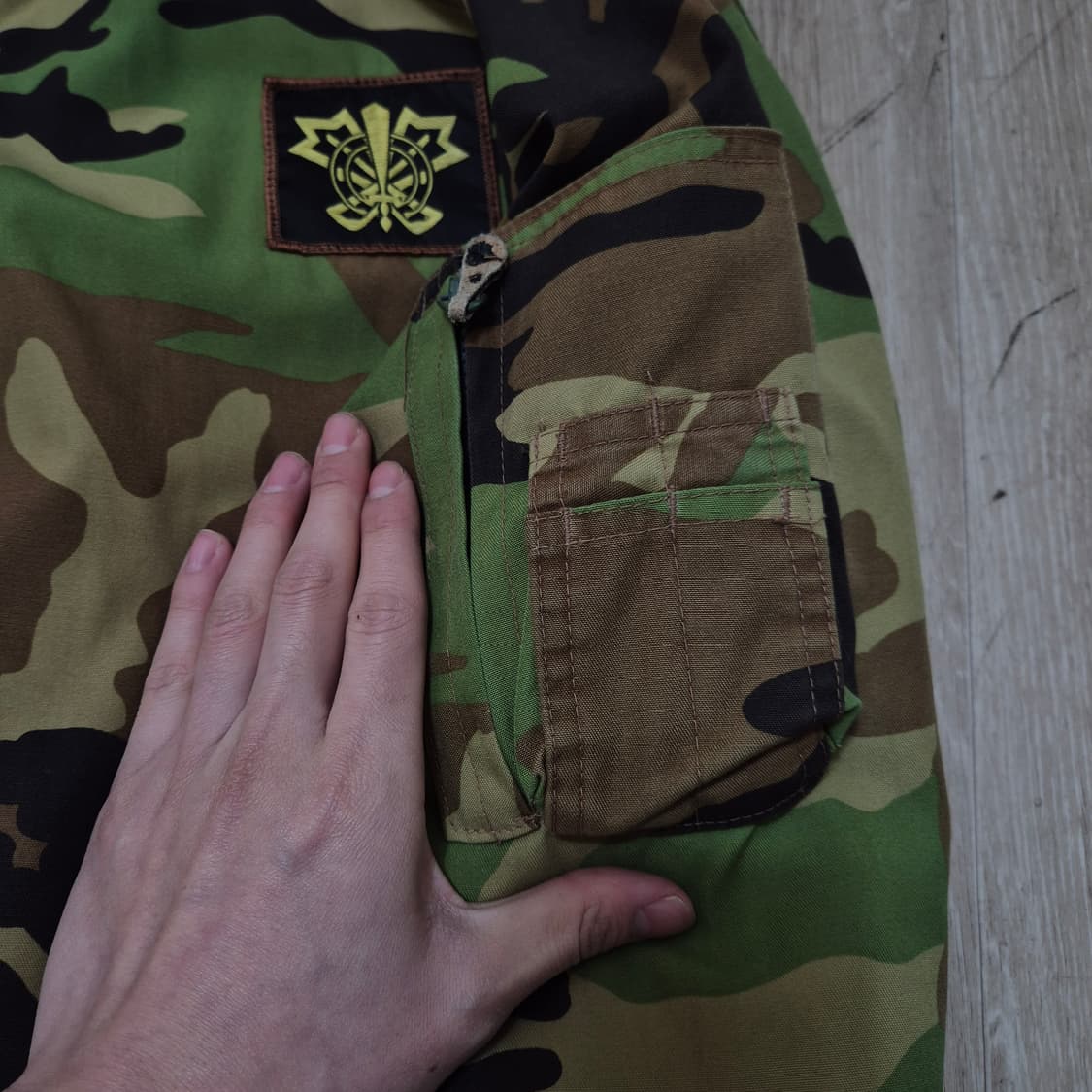 앤틱스태틱 밀리터리 카모플라쥬 MA-1 항공점퍼 L(100) 상품이미지5