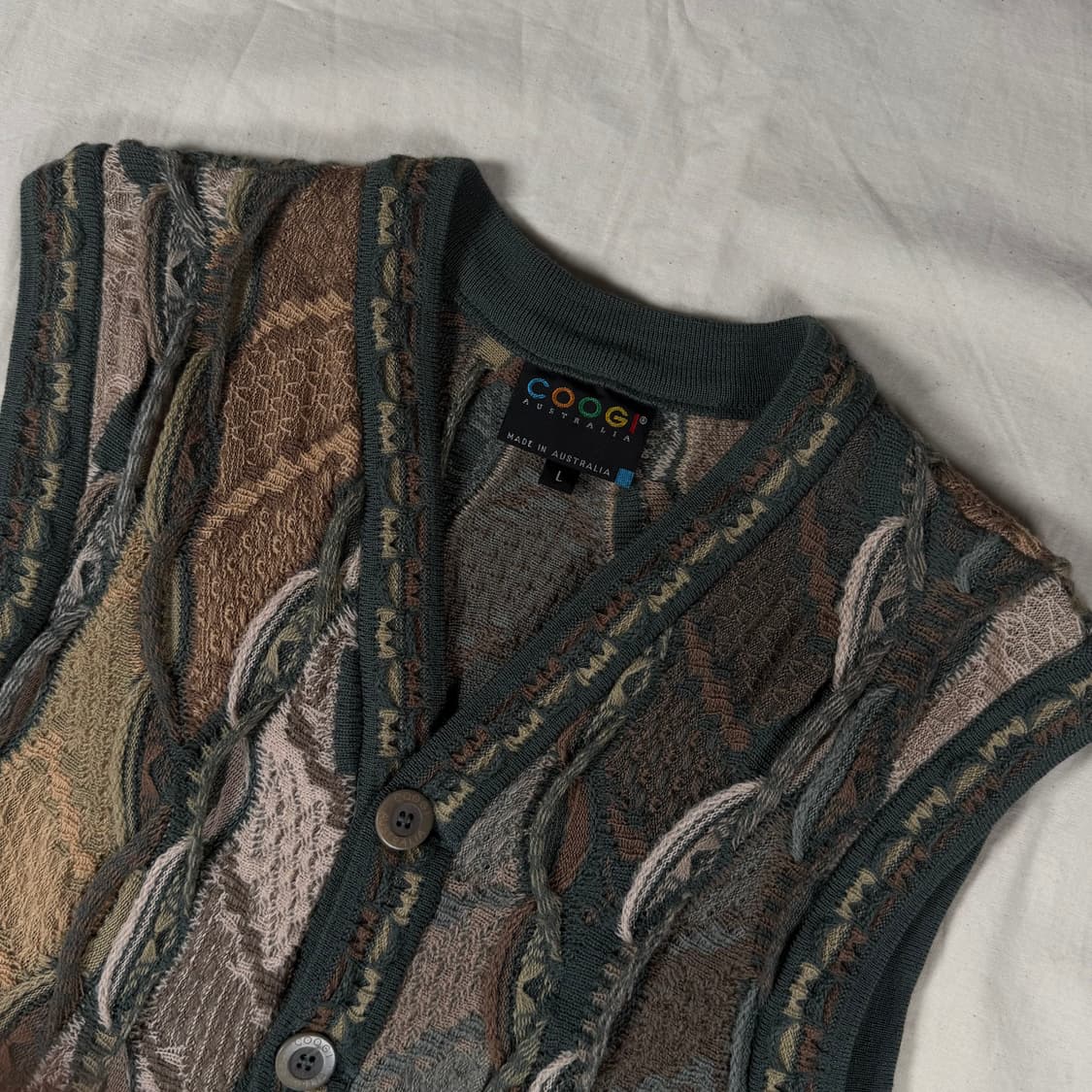 쿠지 니트 조끼 베스트 상품이미지2