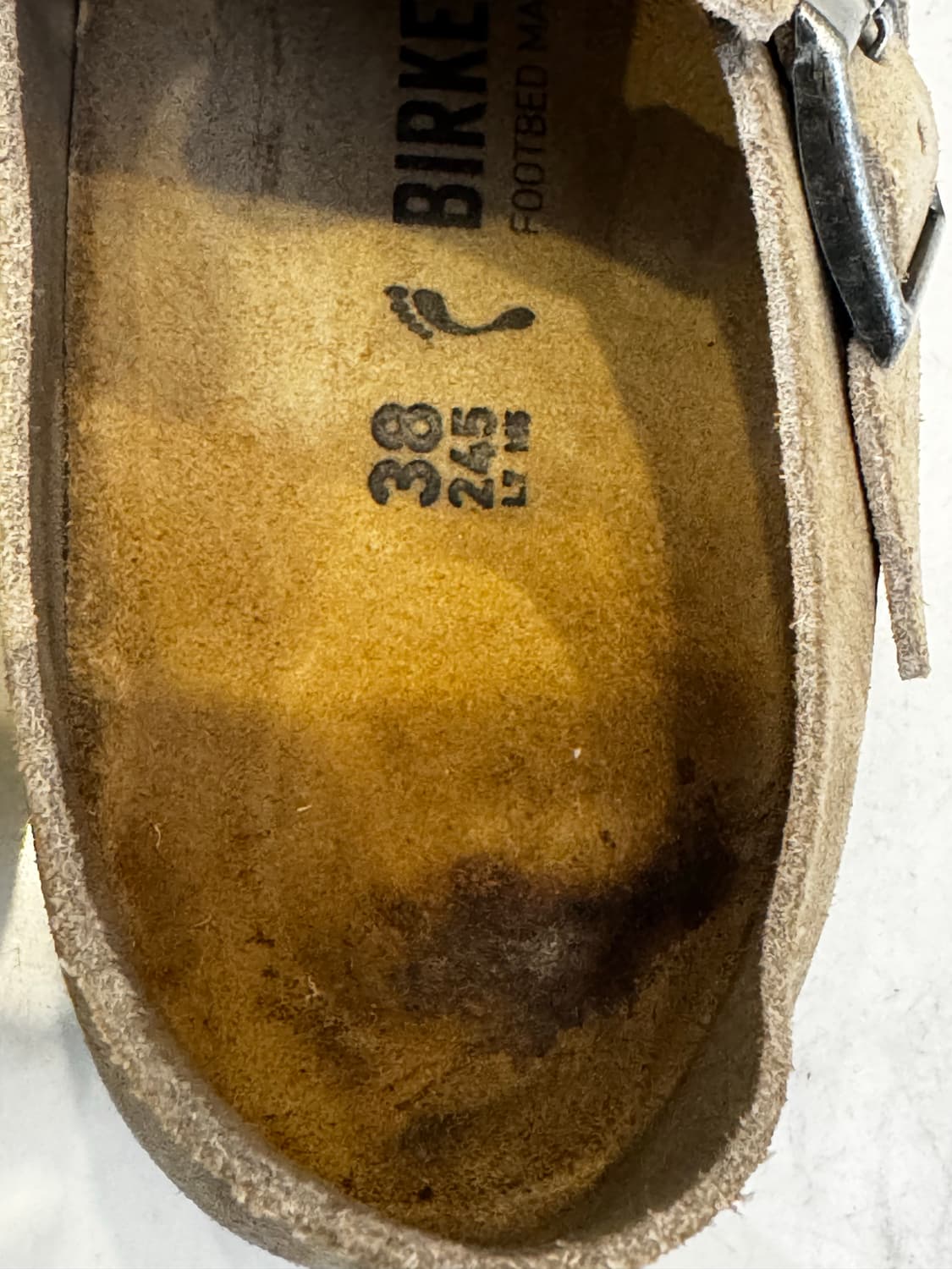 버켄스탁 런던 스웨이드 Taupe 38 (245) 사이즈 상품이미지4