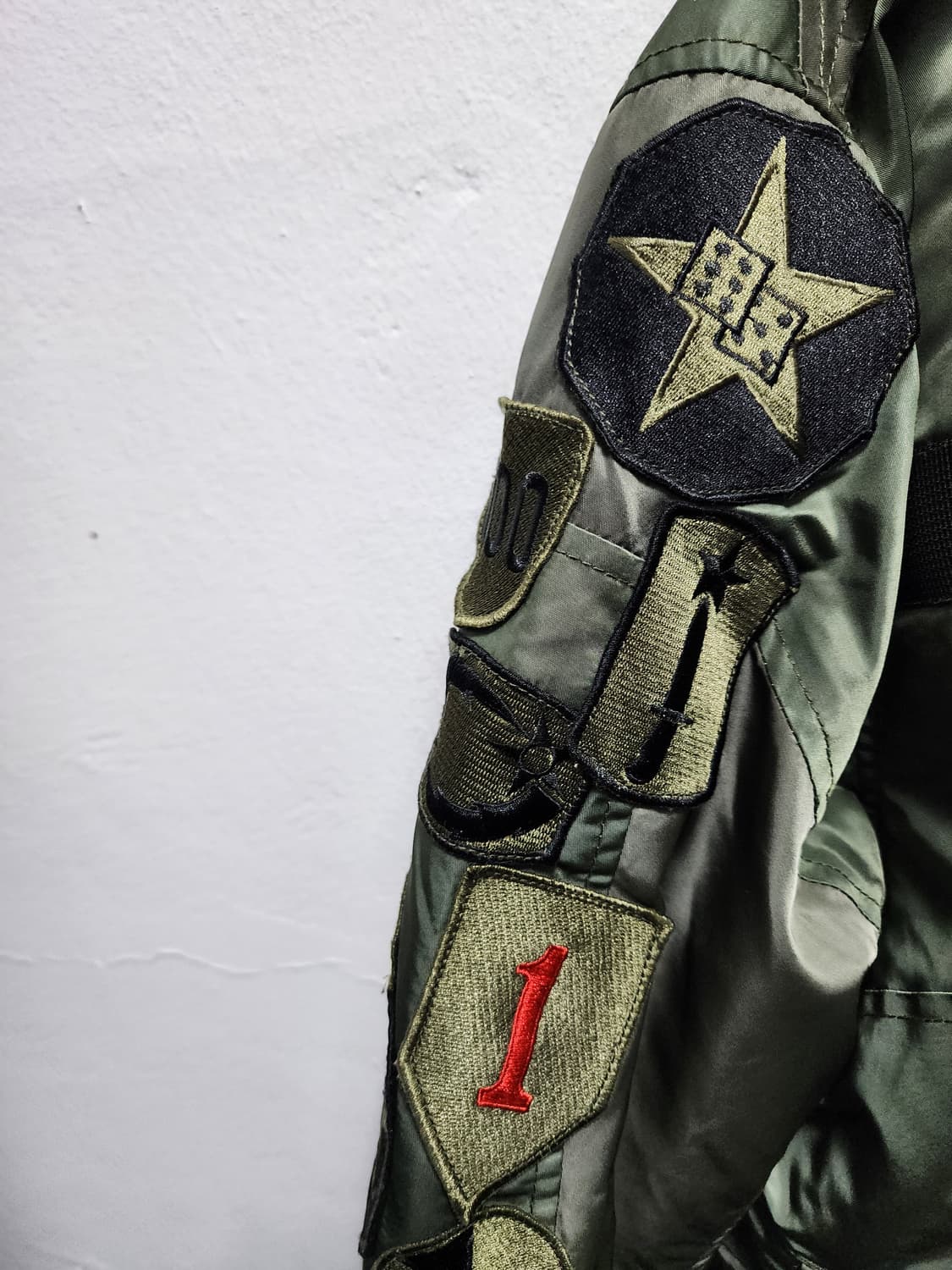 쇼트 USAF 밀리터리 패치워크 MA-1 항공점퍼  상품이미지5