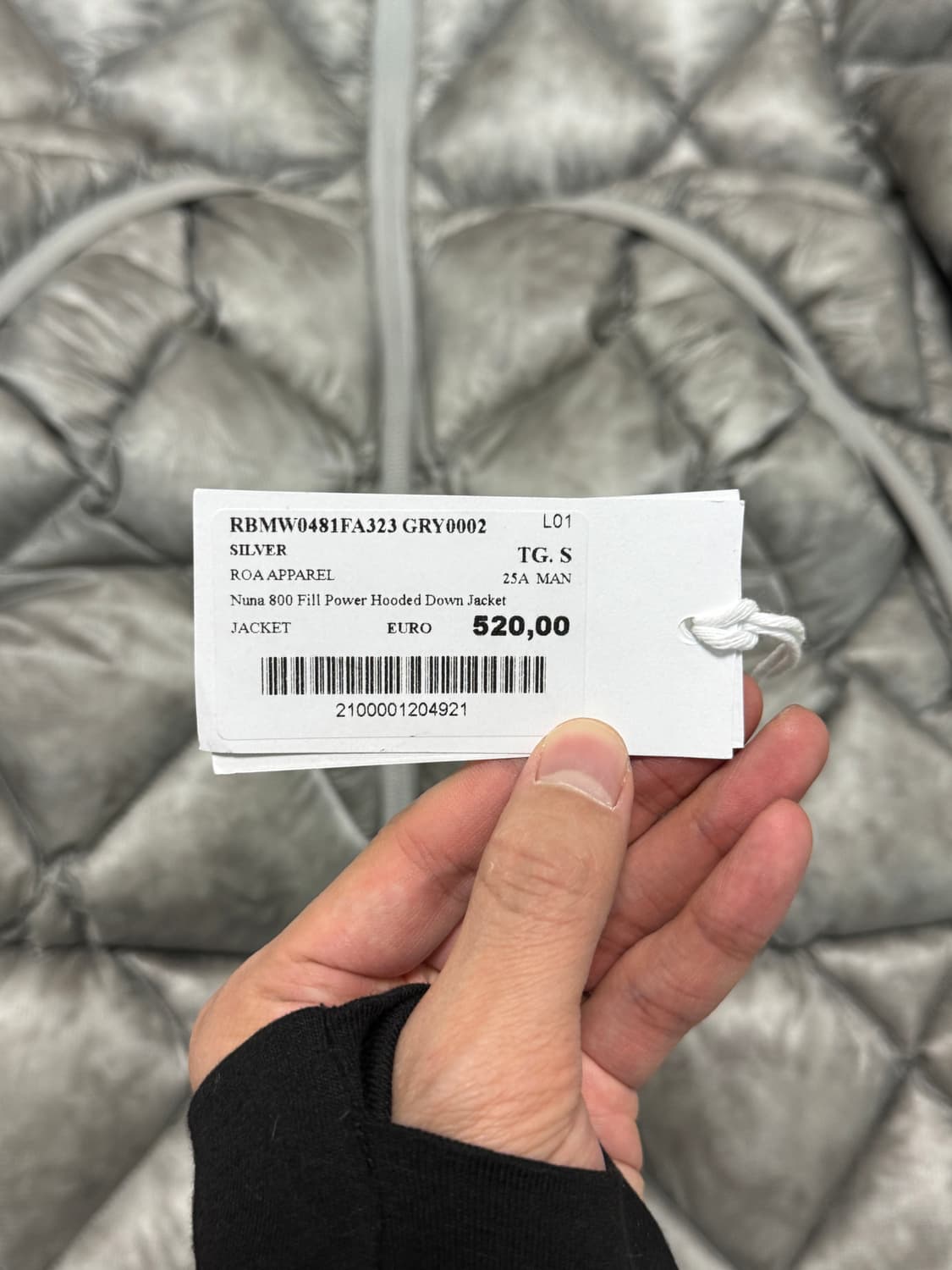 [S] 로아 누나 800 필 파워 후드 다운 자켓 실버 상품이미지7