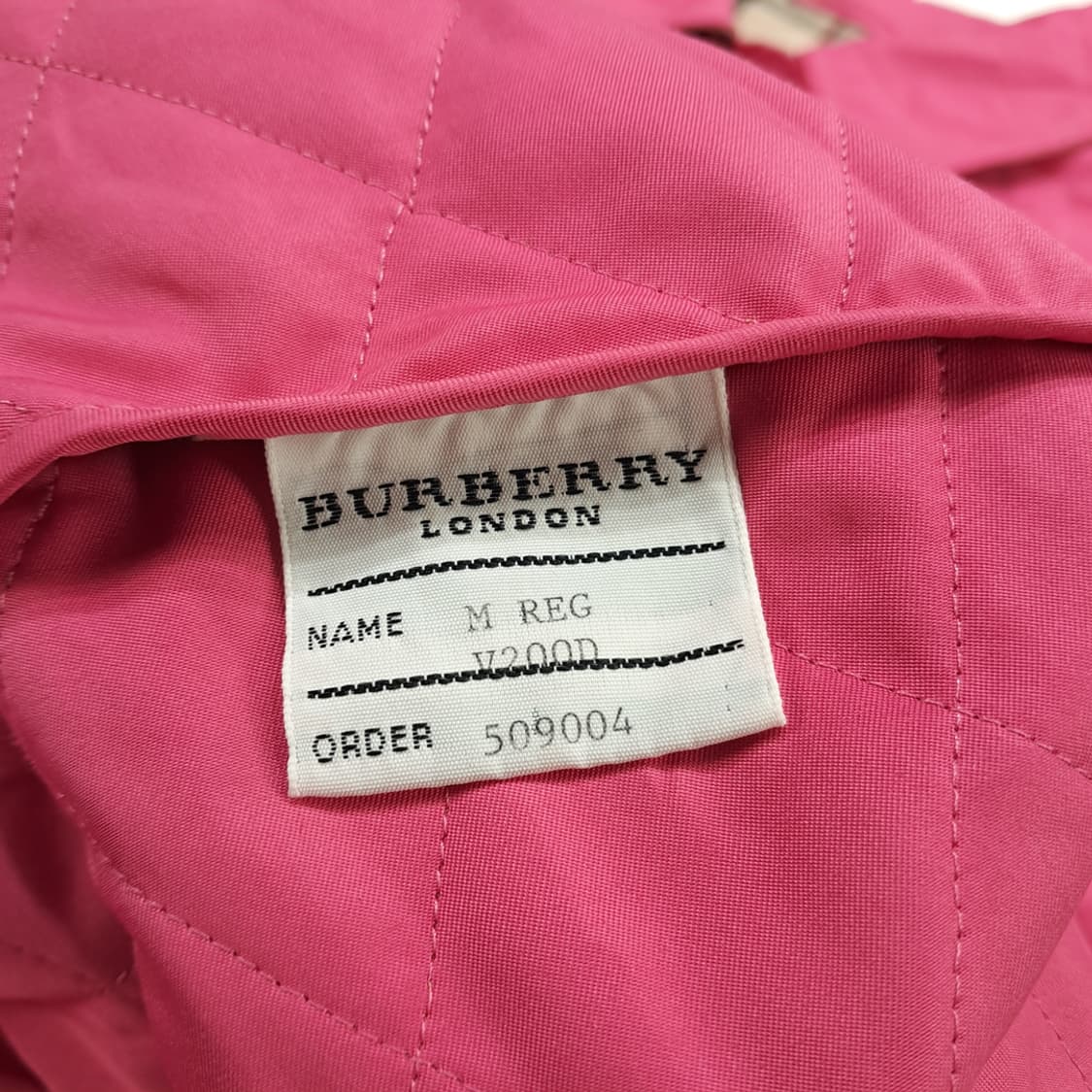 CN651W M 버버리 런던 핑크 퀄팅 자켓 상품이미지7