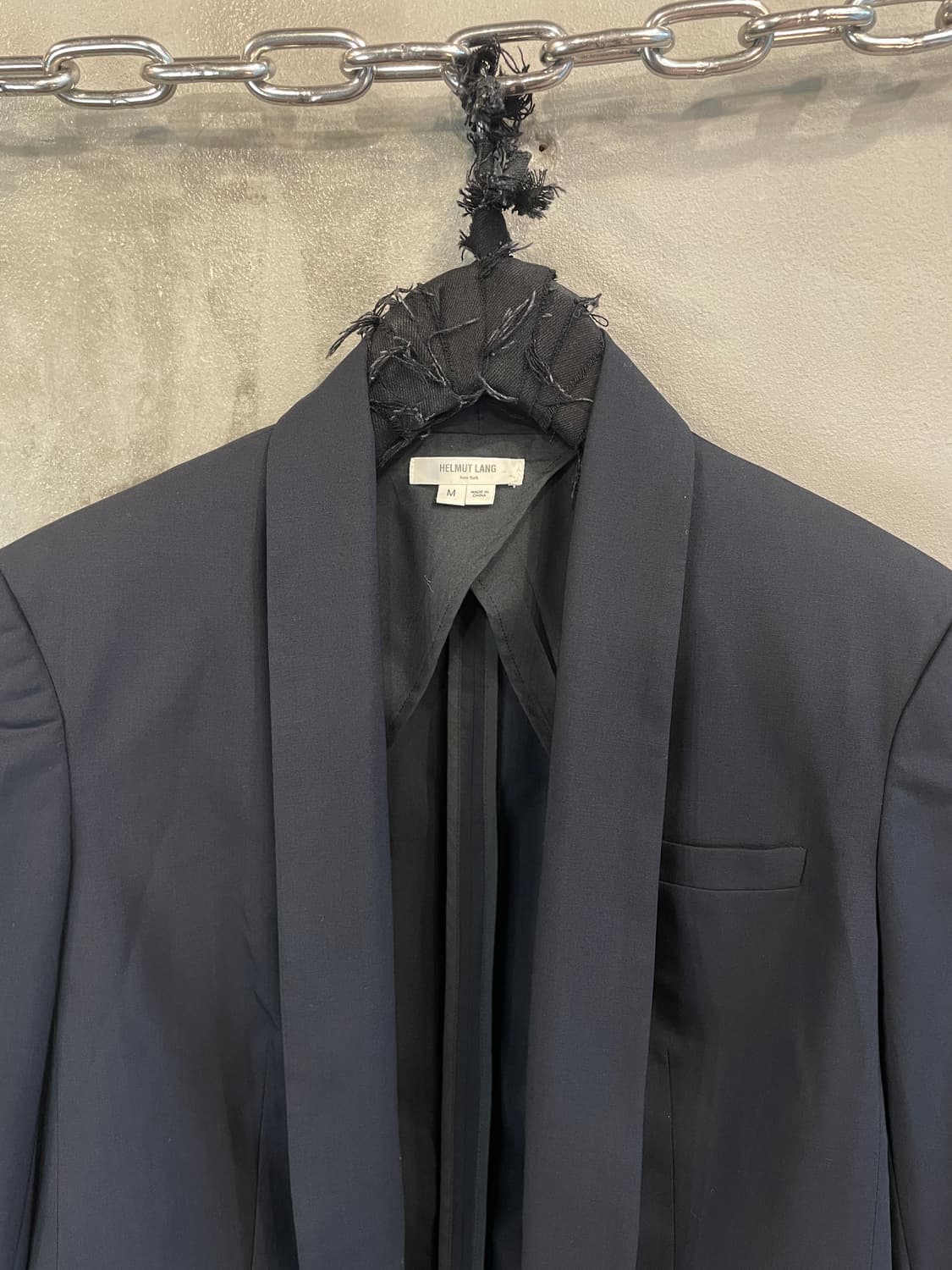 헬무트랭 비대칭 숄칼라 블레이저 상품이미지3