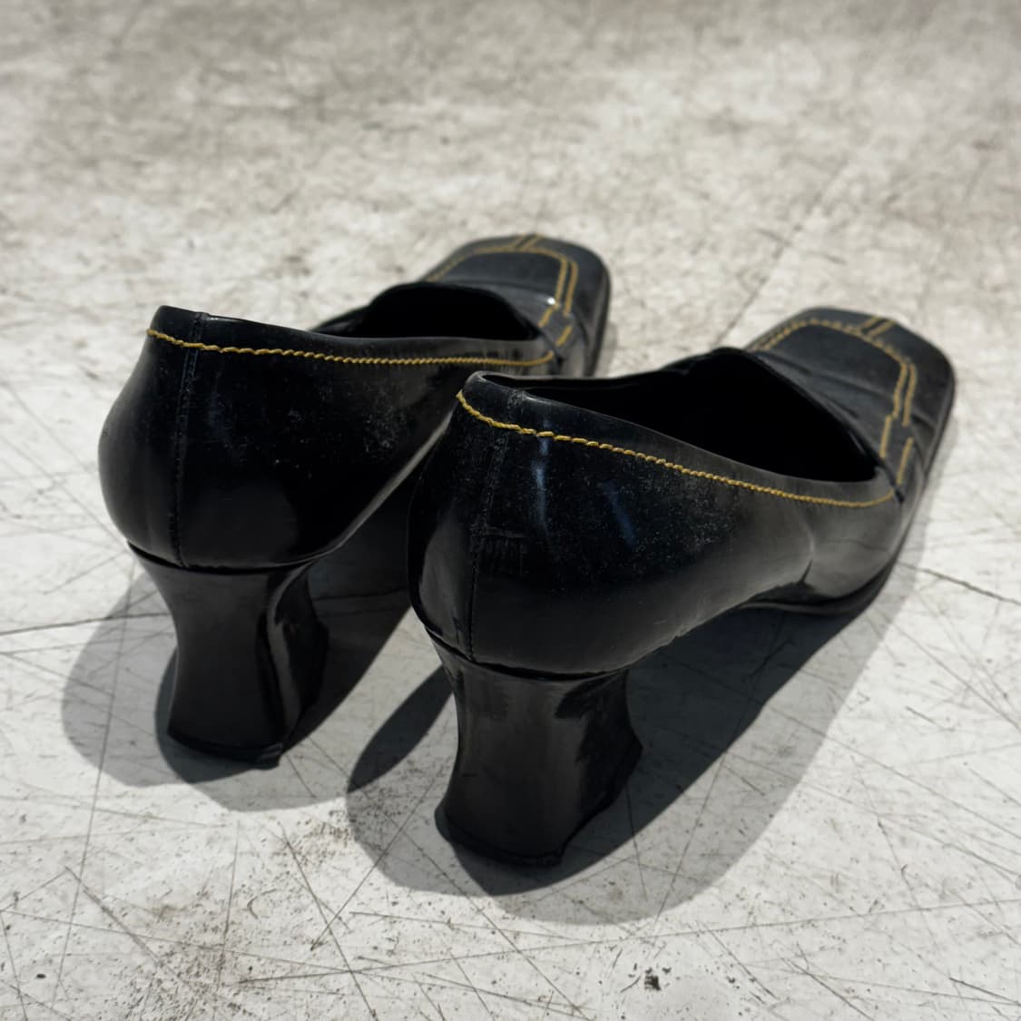 PRADA 프라다 페니 로퍼 힐 36.5 (235) 올드머니 상품이미지4