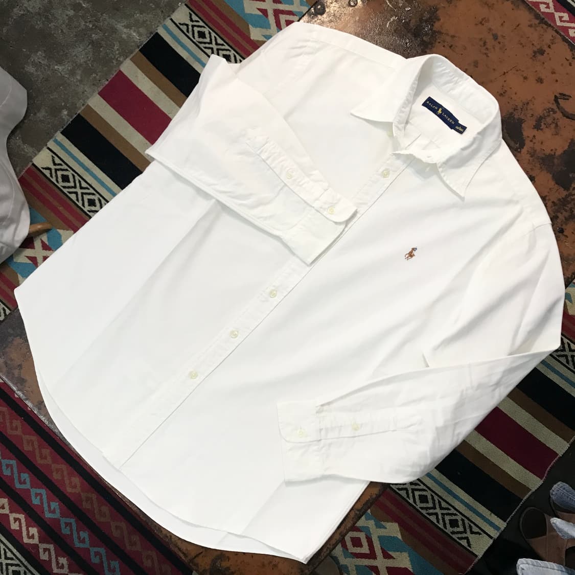 폴로랄프로렌 화이트 긴팔 옥스포드 셔츠 남성 105 사이즈  상품이미지2