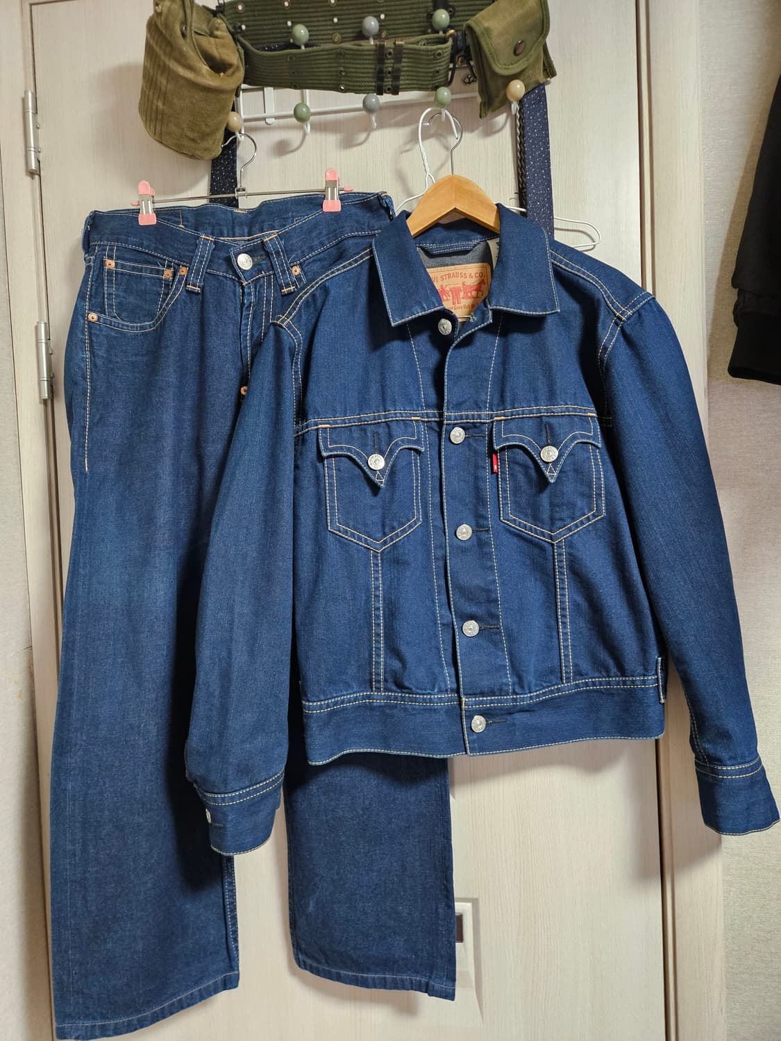 00년 리바이스 type1 셋업 상하의 판매 m/31 levis 상품이미지1