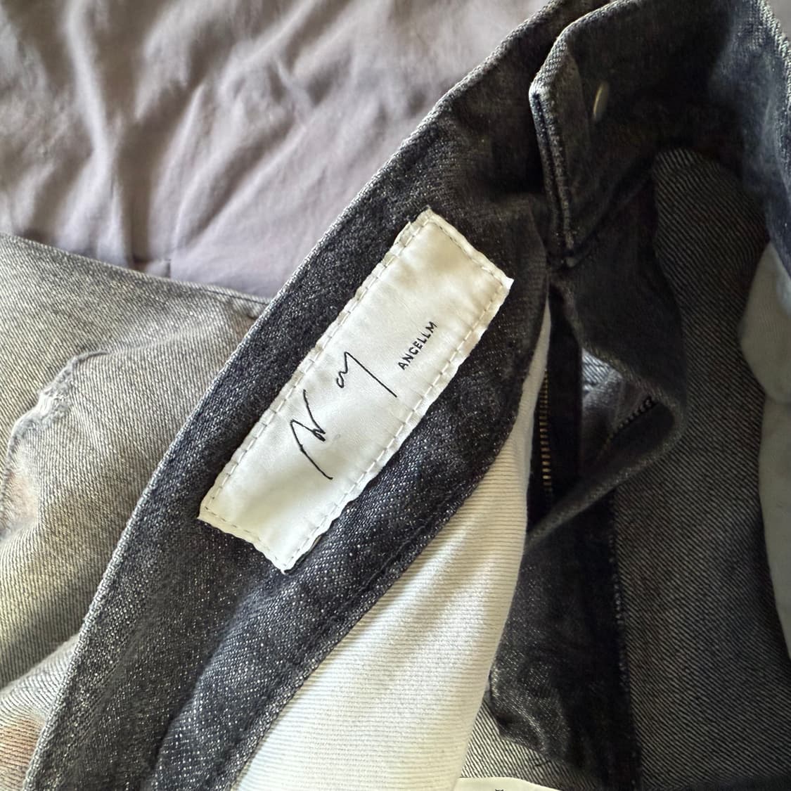 [3] 안셀름 크래쉬 스트레이트 셀비지 데님 상품이미지4